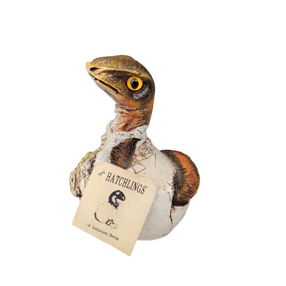 Vintage‎ Hatchlings Dinosaur Hand Crafted Shade Tree Creations 1989 5"
